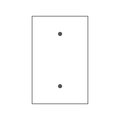 Mulberry Wallplates 1G WNKL. WHT.JUMBO BLANK 85851